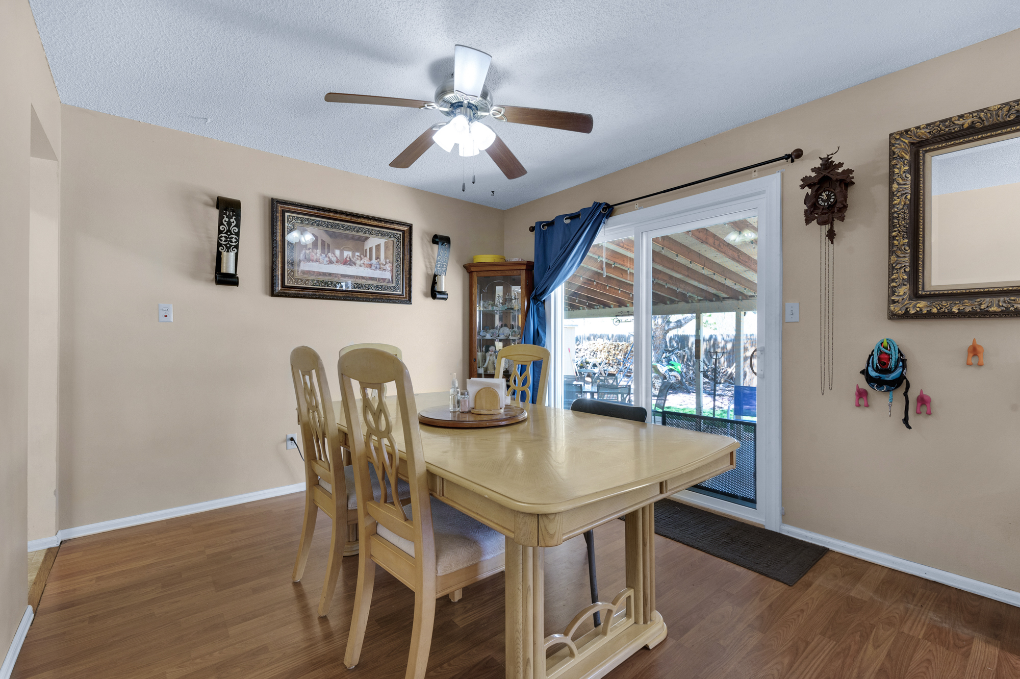 Dining Room with walk out to covered patio