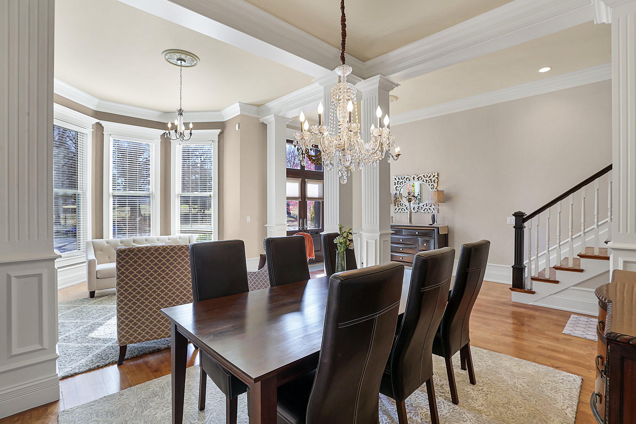 Open Dining & Living Areas