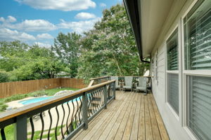 Upper Balcony accessed from Primary Bedroom