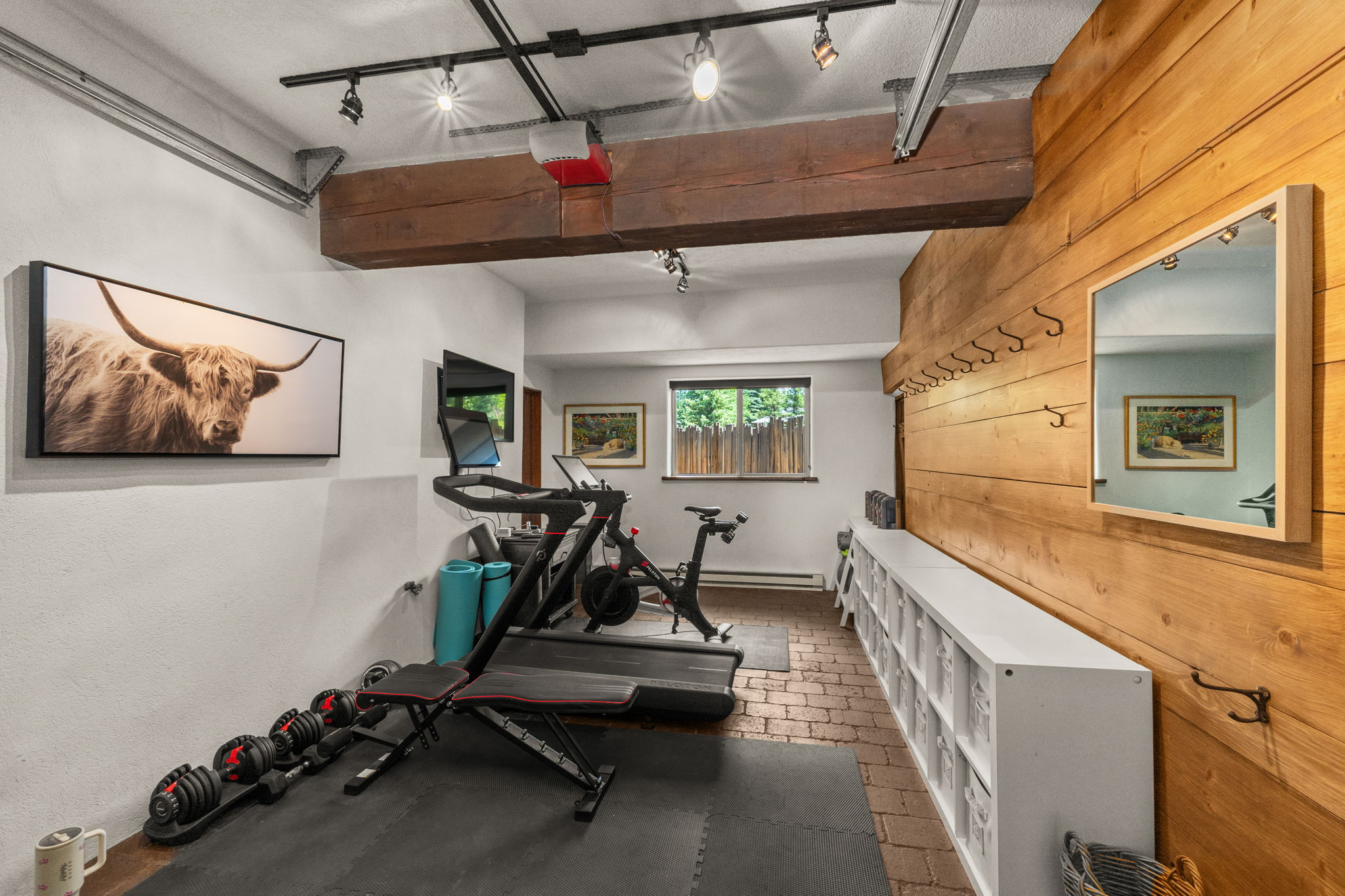 1st Bay of Garage-Work-Out Room Easily Converted