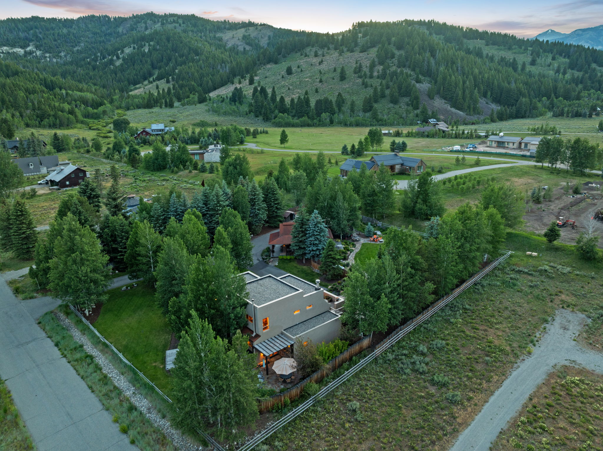 Aerial to Northwest