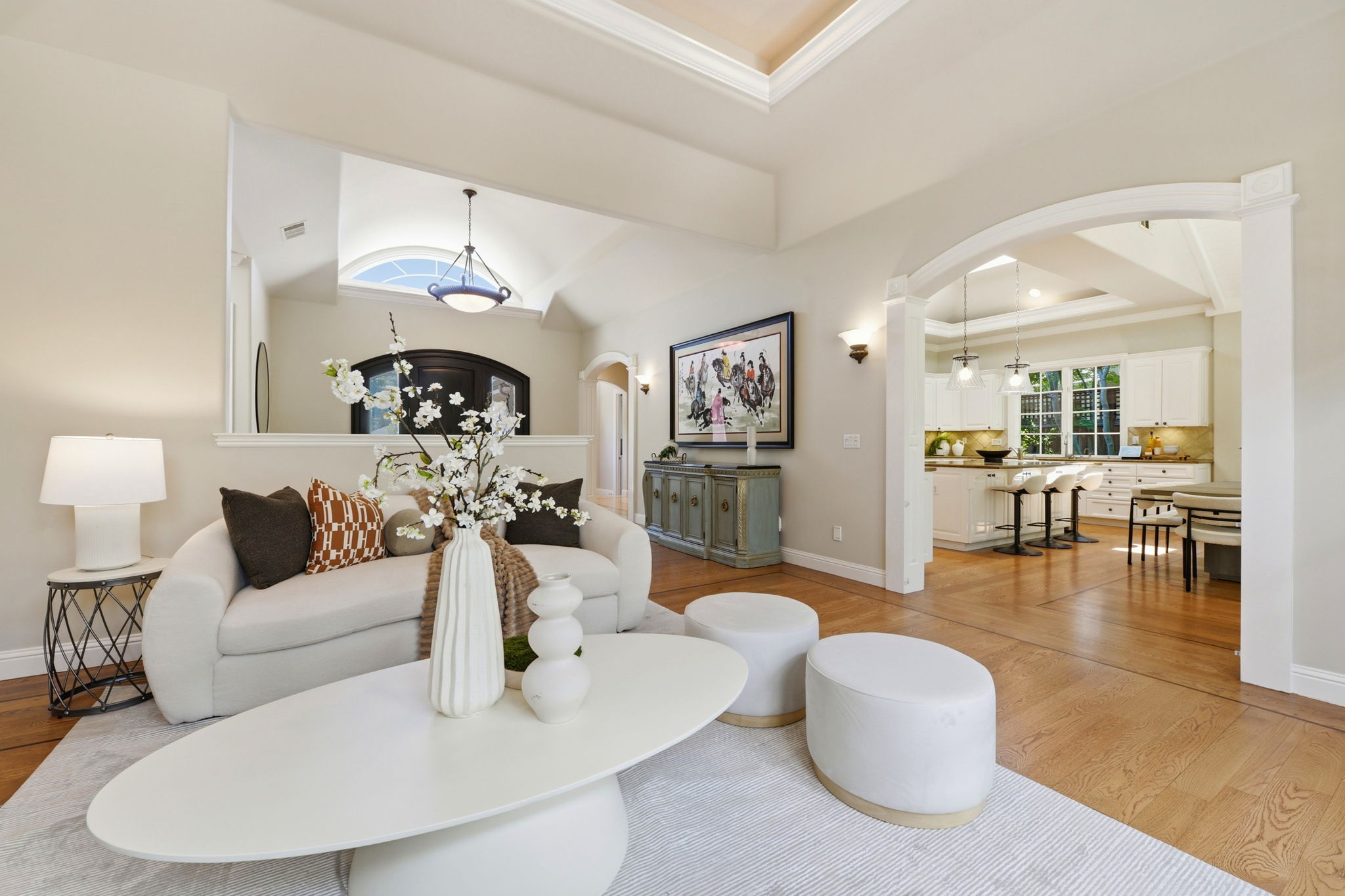 Living Room peeking into Kitchen