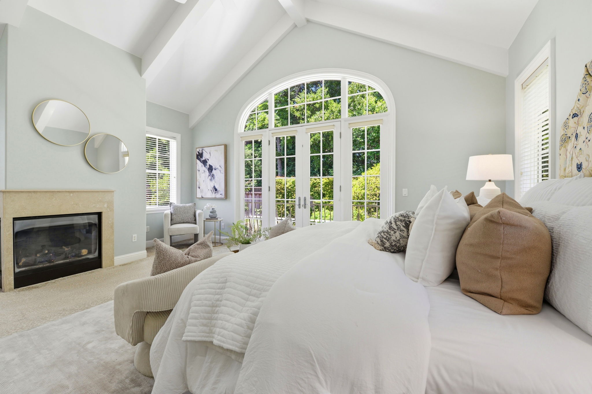 Vaulted Ceilings + Gas Fireplace