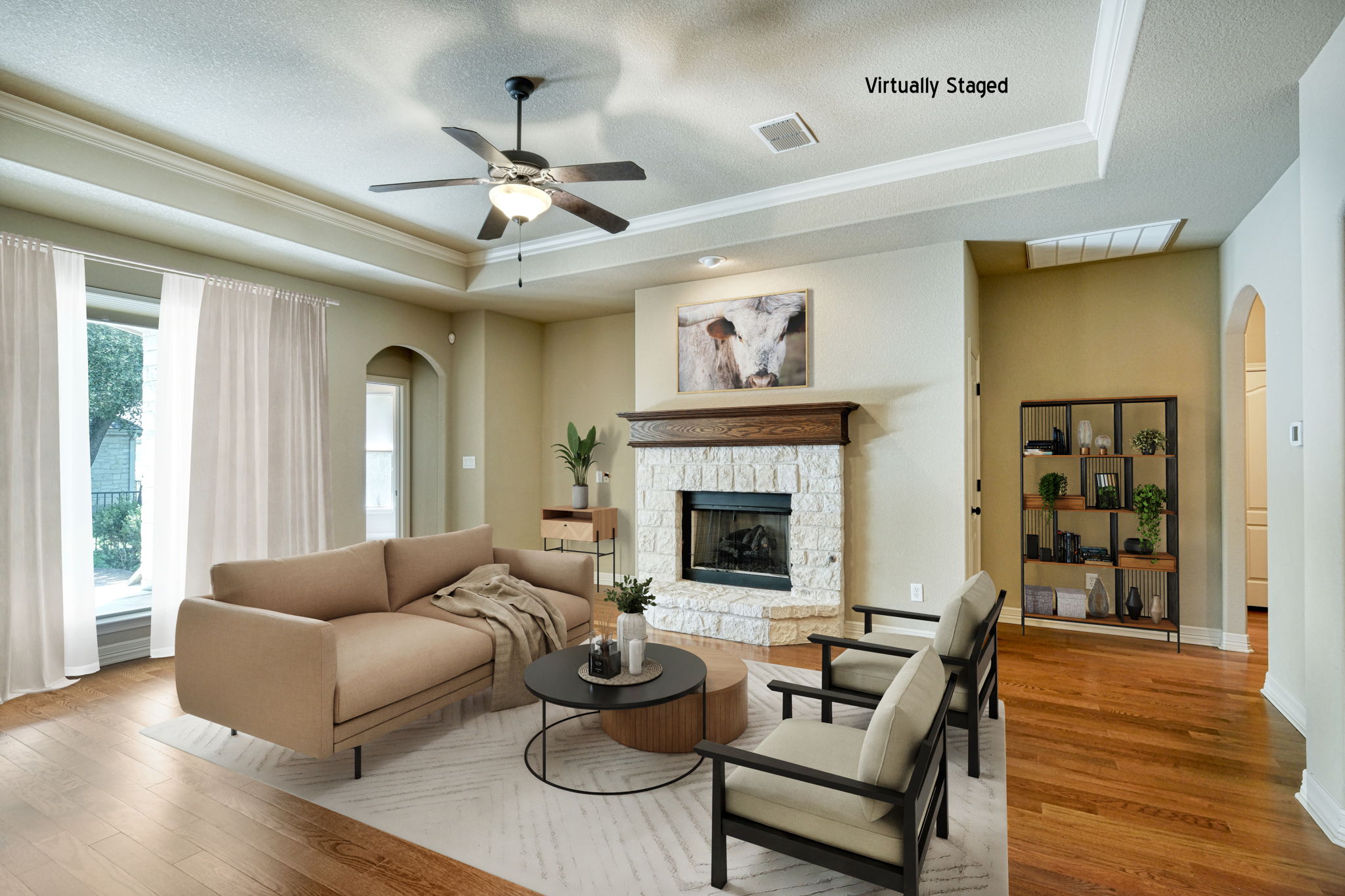 Living Room Virtually Staged