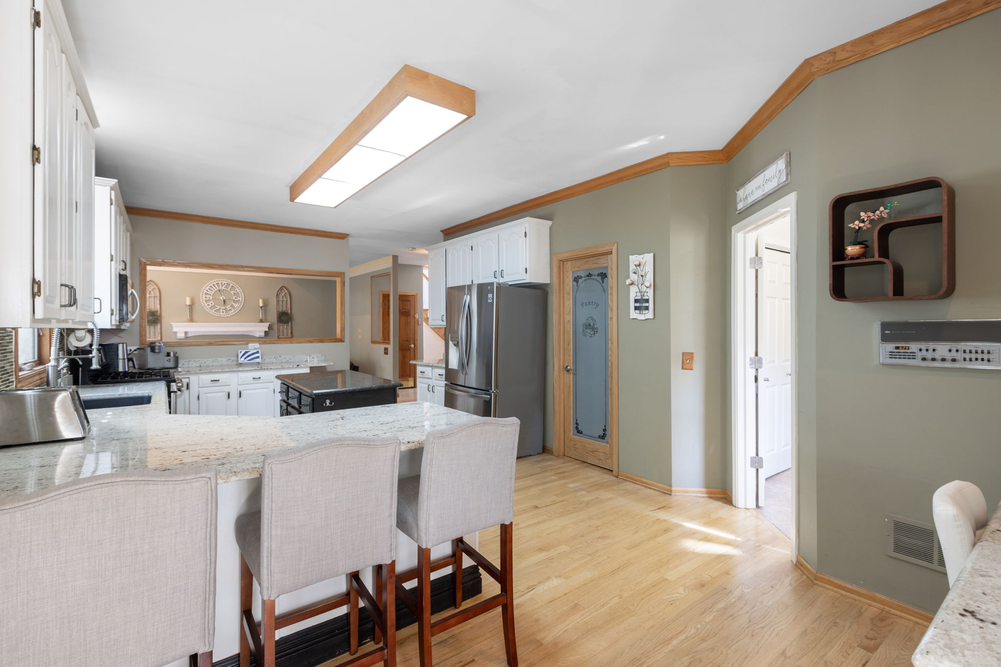Kitchen with View of Pantry