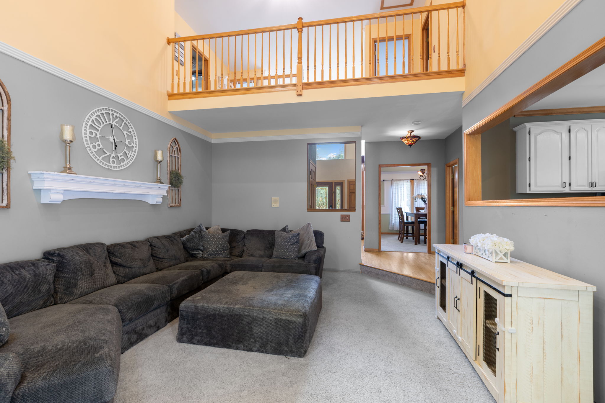 Family Room with View to Second Floor