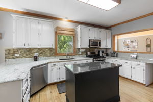 Kitchen with View of Pass Thru to Family Room