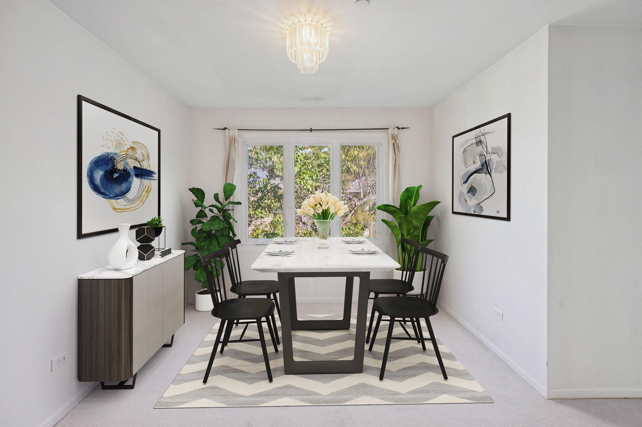 2021 Ammer Ridge Dining Room virtually staged