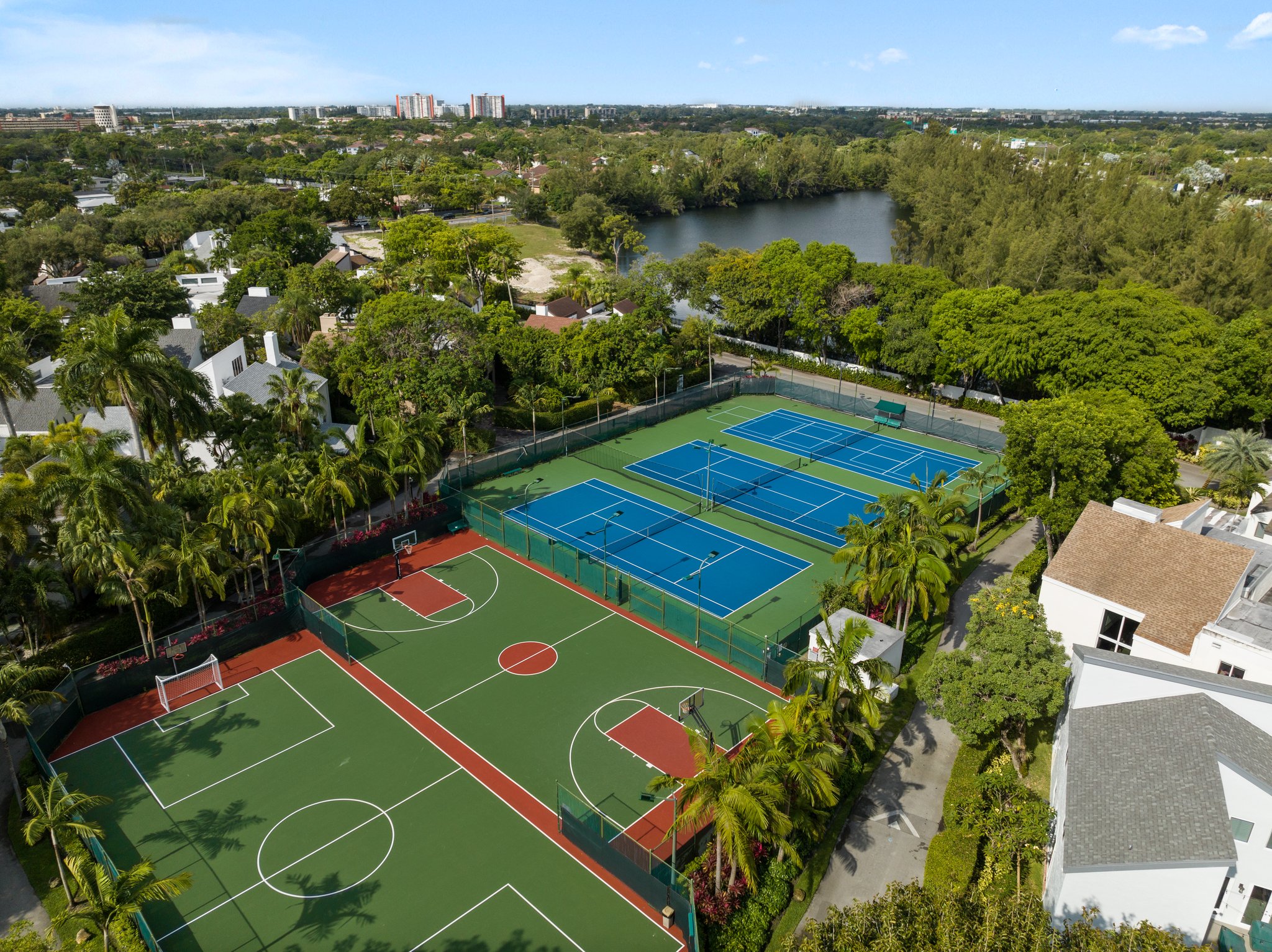 Basketball & Tennis Court