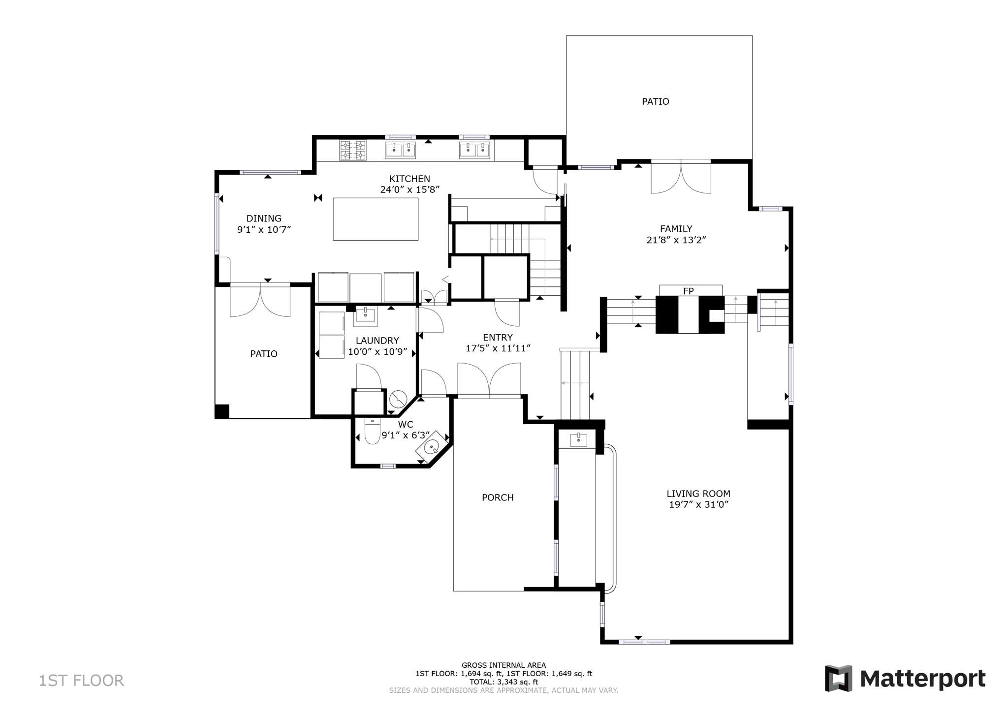 1st Level Floor Plan