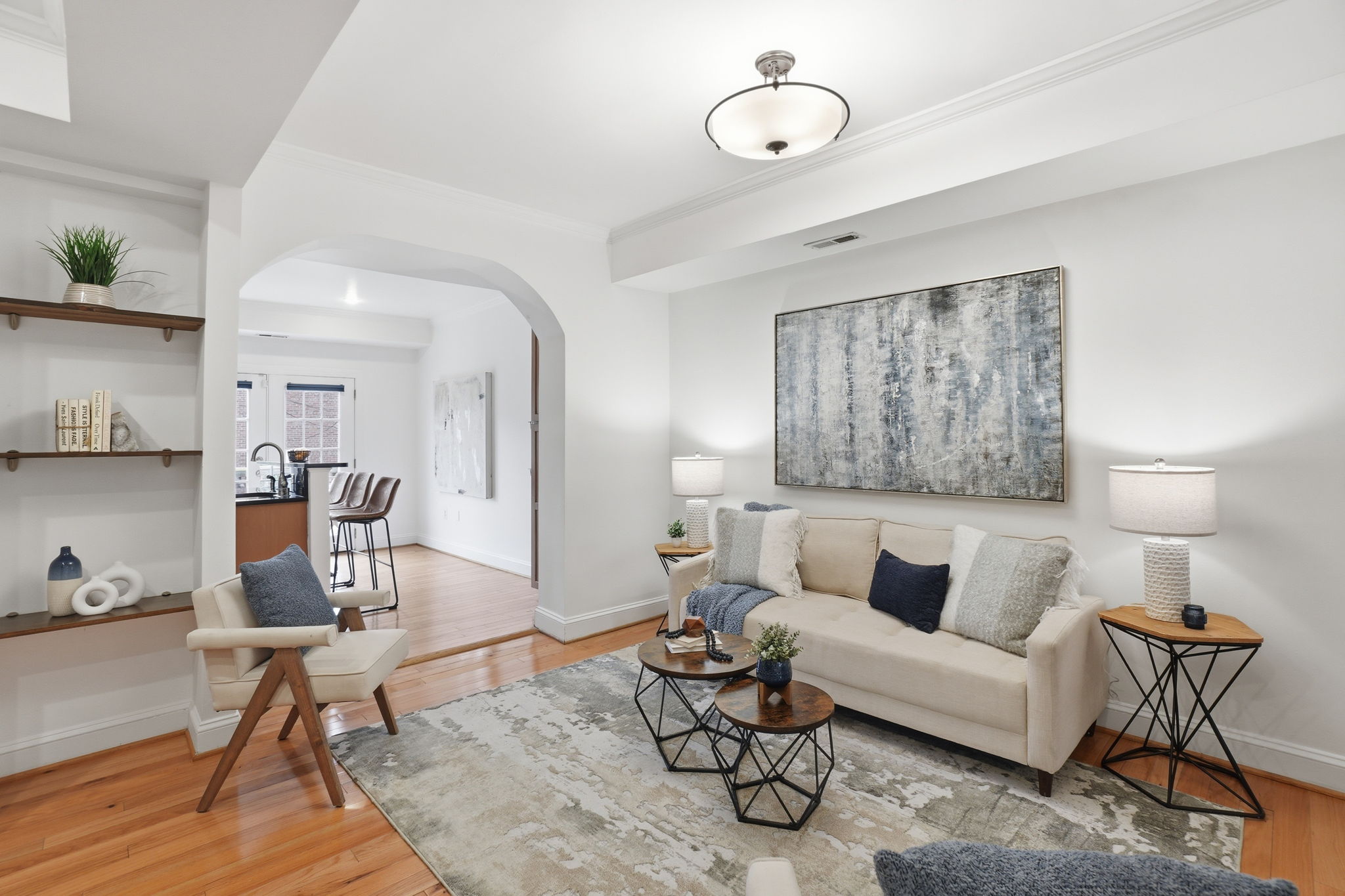 Living Room open to Kitchen