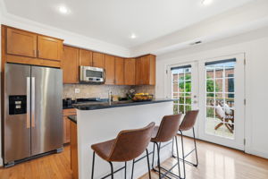 Gourmet Kitchen with Access to Rear Deck