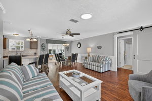 Living, Dining, and Kitchen