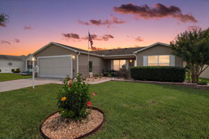 Twilight Front Elevation