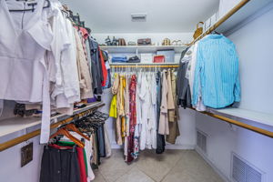 Upper Level Master Bedroom Walk-in Closet