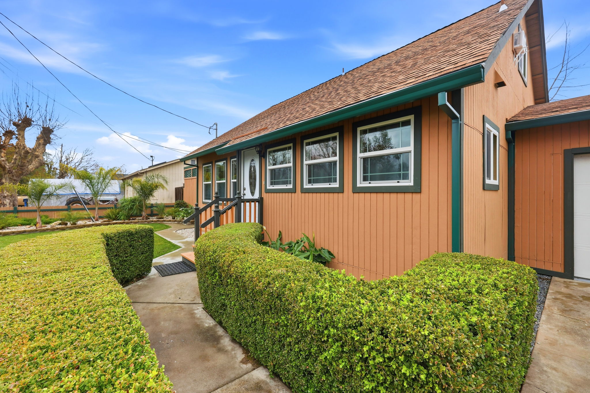 walkway to front door