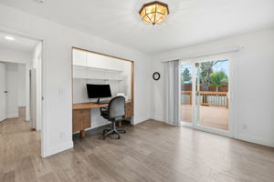 bedroom #2 currently used as office