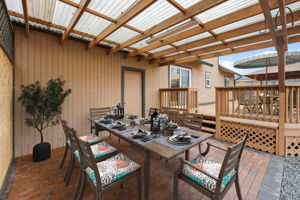 covered patio virtually staged