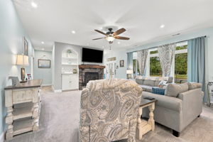 Living Room w/ Fireplace