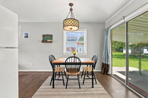 Dining Area w/ Covered Patio Access
