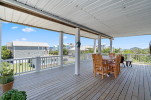 Back of House Deck with Dining Area