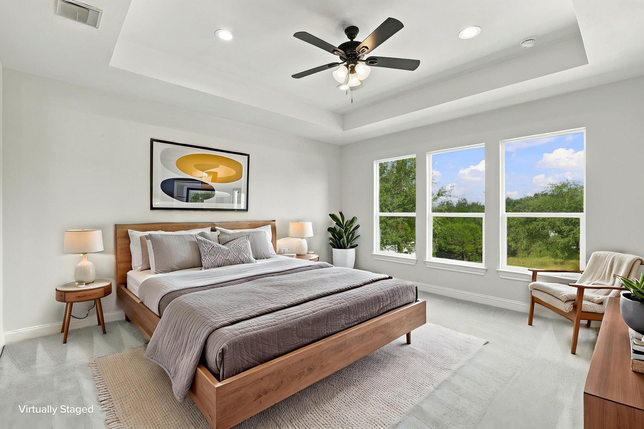 Primary Bedroom Virtually Staged