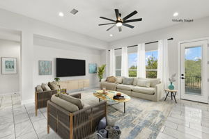 Living Room Virtually Staged
