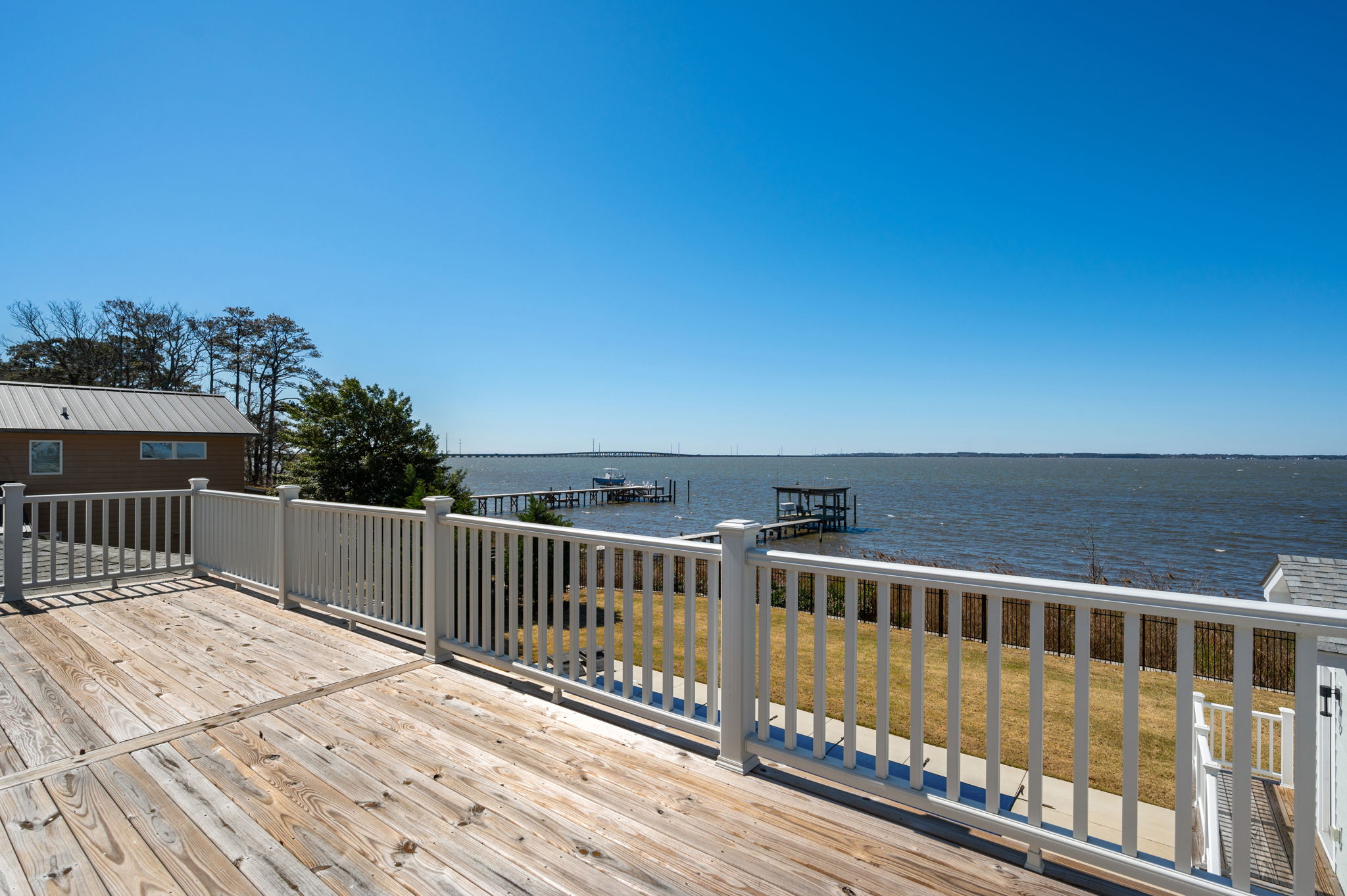 2032 Martins Point Rd | Top Level Bedroom 3 - Deck Access