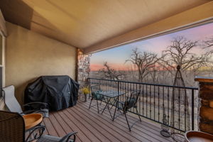 Deck with Wrought Iron Railing