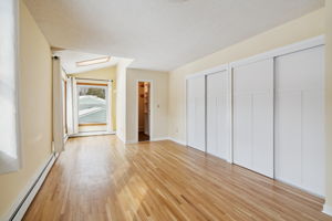 Owners Bedroom with lots of closet space, including a walk-in closet