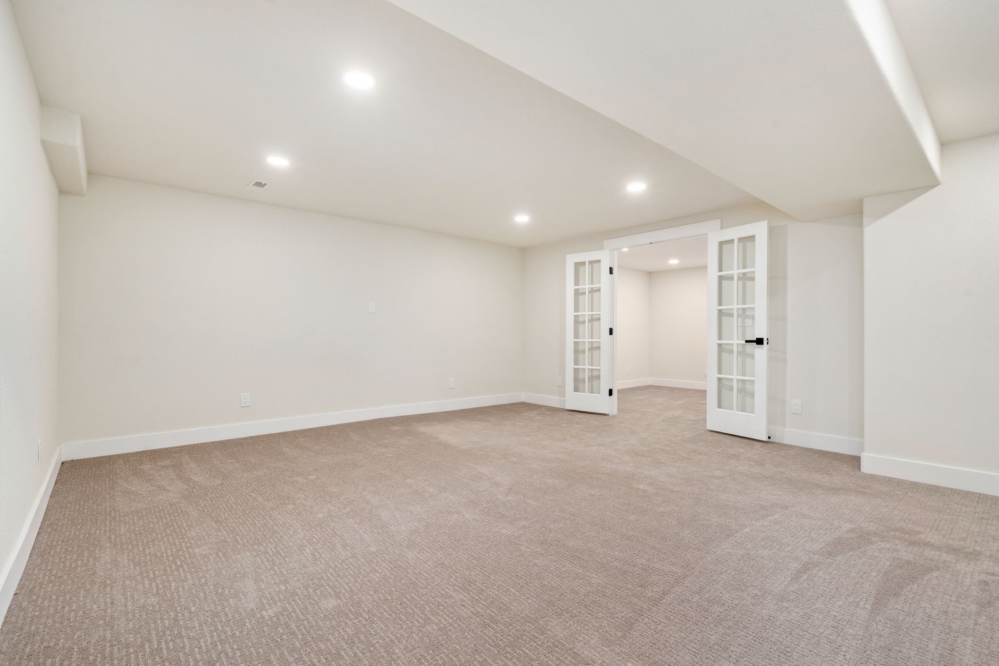 Basement rec room...excellent space for a media room, play room, or additional living room.