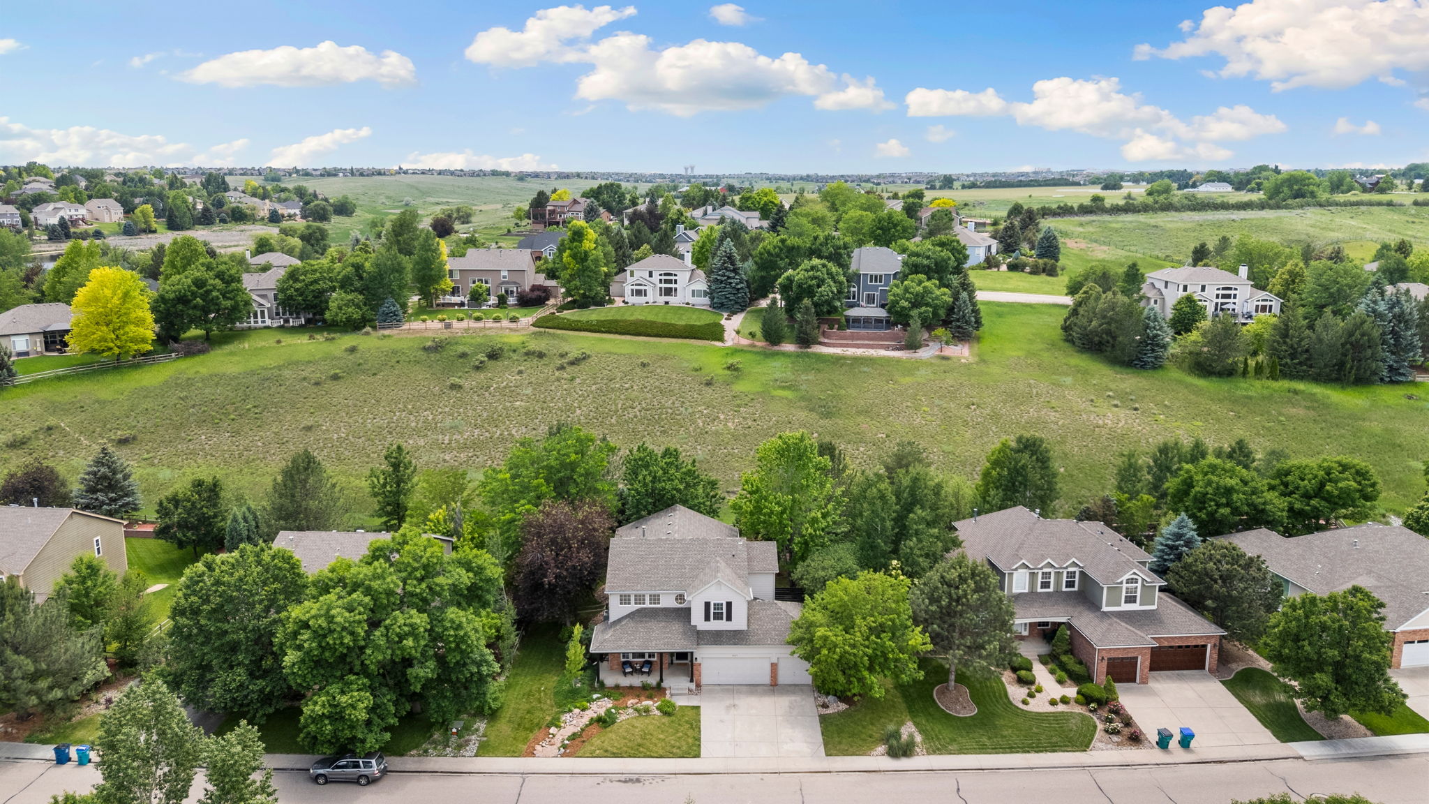 2037 River West Drive is backing to the open greenbelt through the neighborhood.