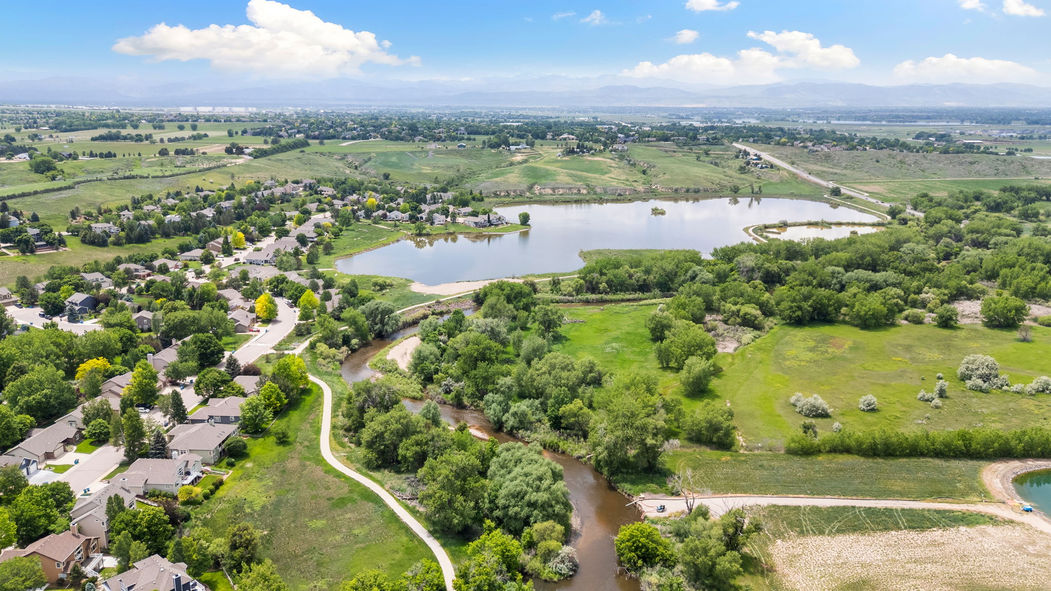 Enjoy trails and pond access.