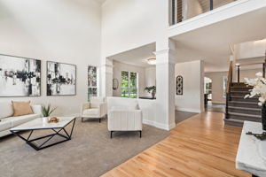 The vaulted ceilings and abundance of natural light greet you at the door.