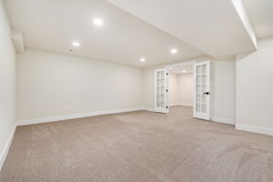 Basement rec room...excellent space for a media room, play room, or additional living room.