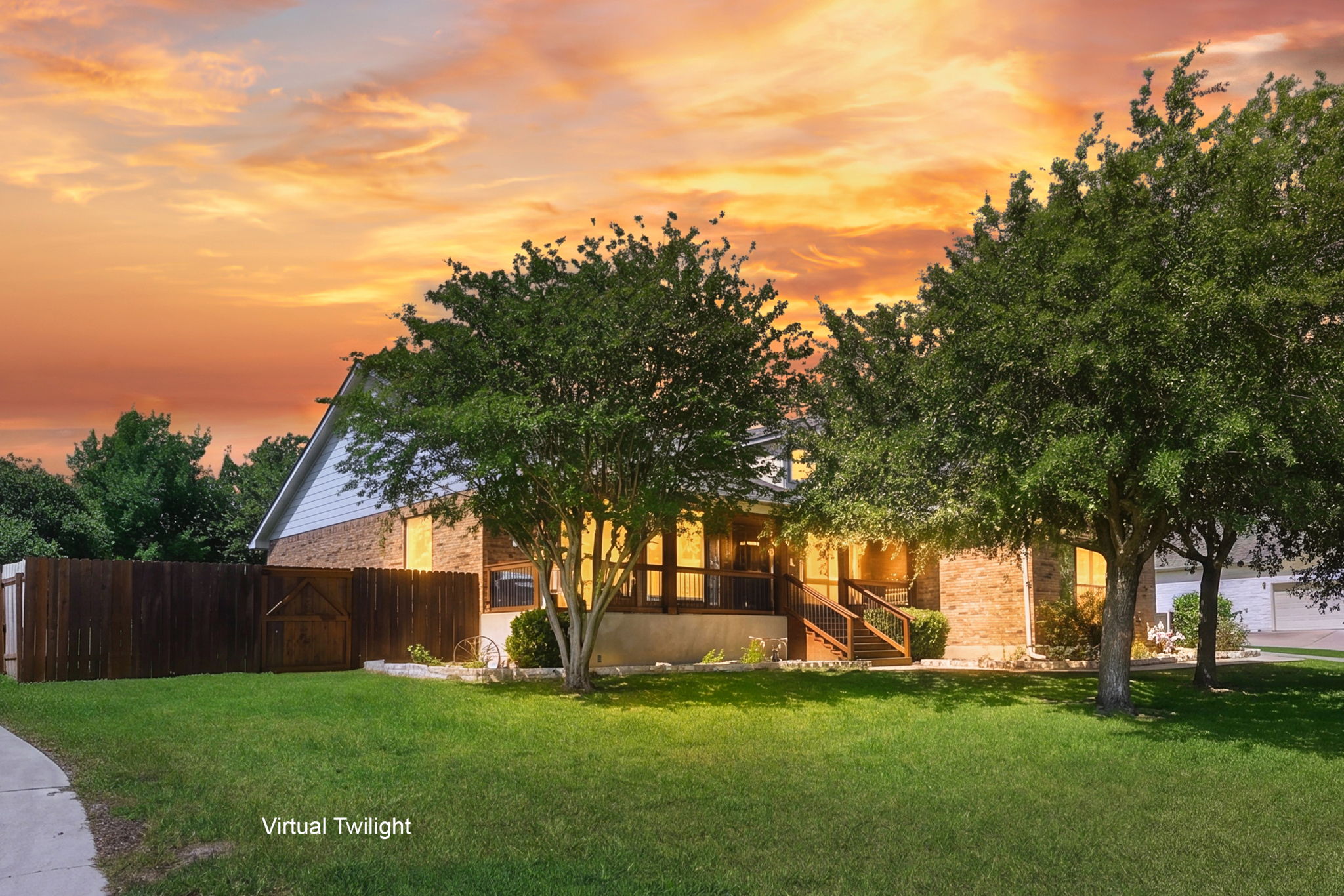 Virtual Twilight Front of Home