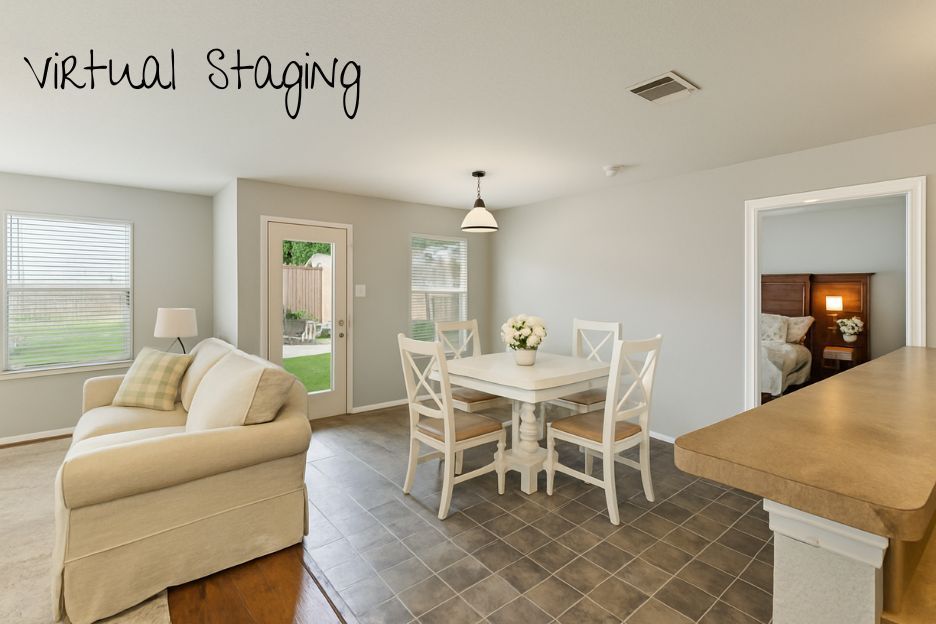 The dining area is - perfect for everyday dining or entertaining family or friends!