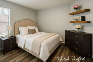 The Secondary Bedrooms are both seperated from the Primary.