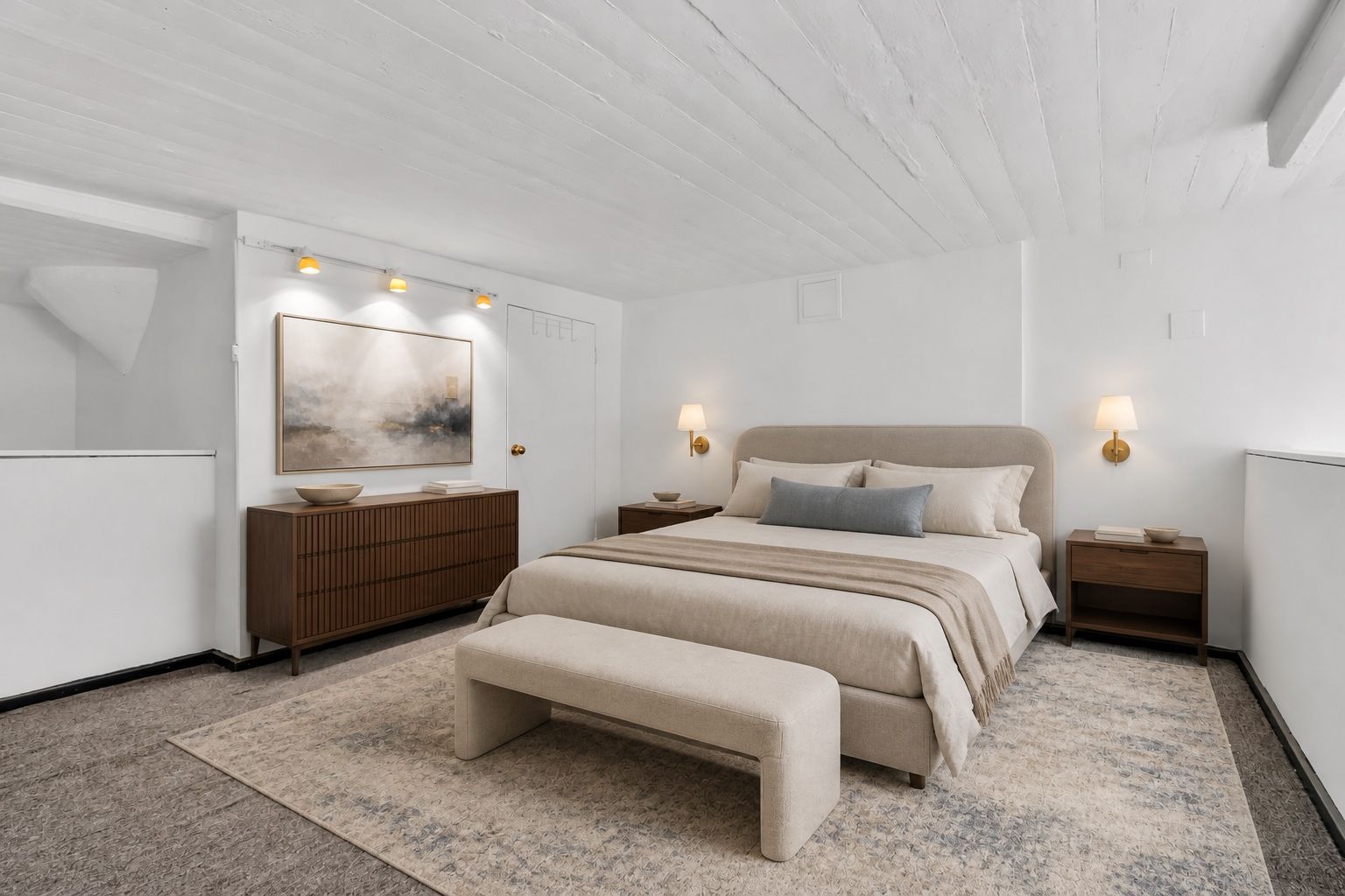 Loft Bedroom Virtually Staged