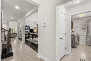 Hall to Laundry & Main Living Areas