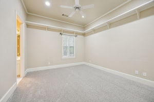 Guest suite with ensuite bath and large walk in closet /