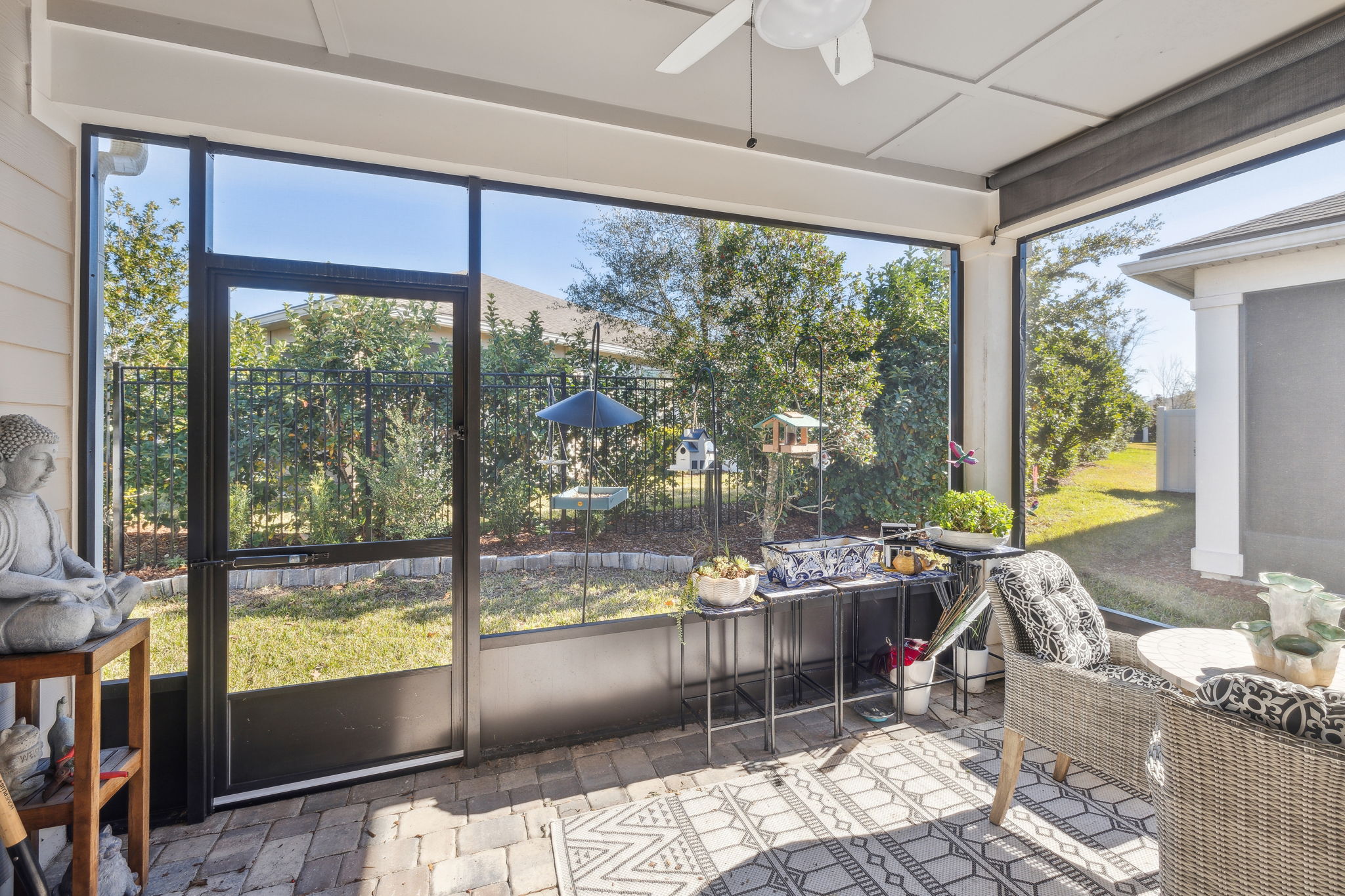 Covered, Screened Porch