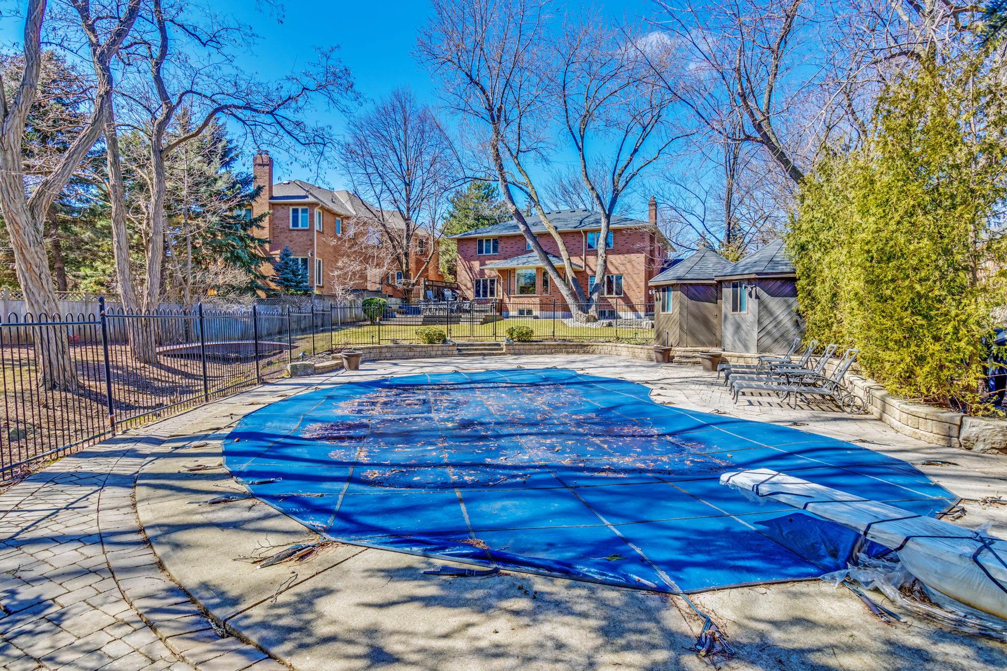 Salt Water Pool with Cabana