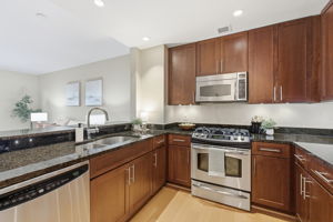 Solid cherry cabinets in impeccable condition!