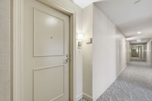 The welcoming unit entry has its own vestibule.