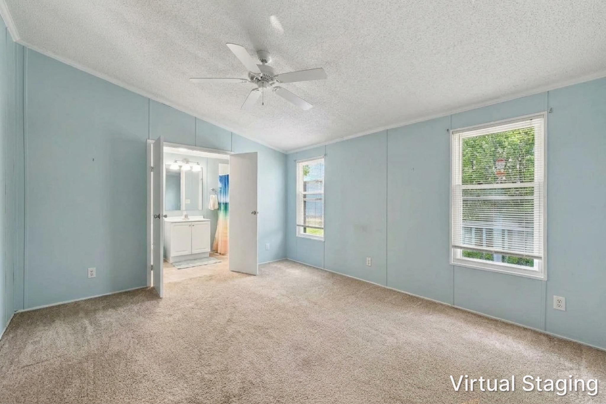 Master Bedroom Virtually Emptied