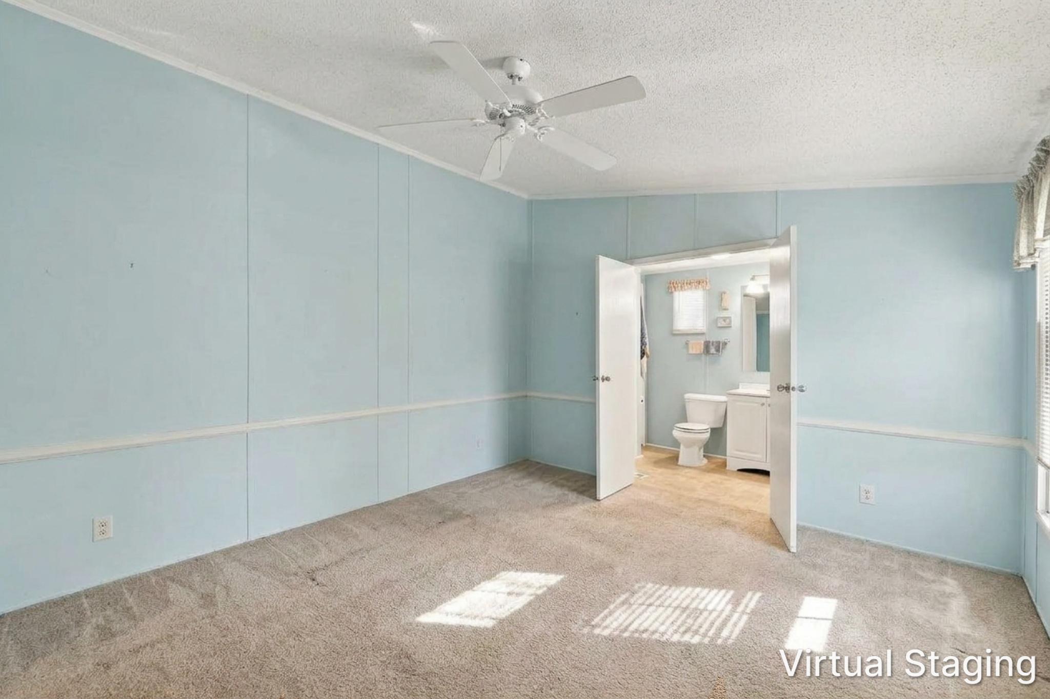 Master Bedroom Virtually Emptied