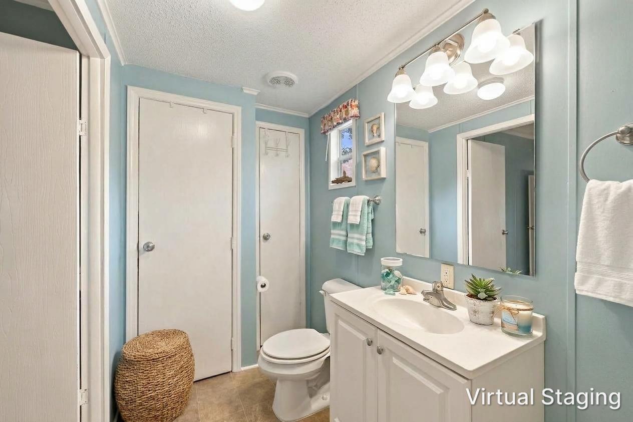 Master Bathroom Virtually Staged