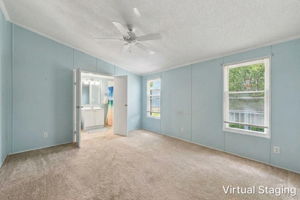 Master Bedroom Virtually Emptied