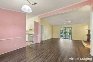 Foyer and Living Room Virtually Emptied